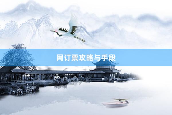 网订票攻略与手段