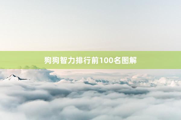 狗狗智力排行前100名图解
